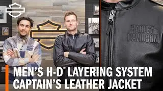 Harley-Davidson Men&rsquo;s Flex Layering System Captains Leather Jacket Overview