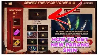 Rampage emblem collection event, rampage war, Freefire new events