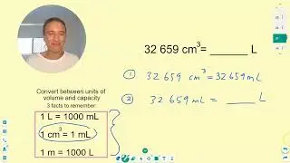 Convert between units of volume and capacity