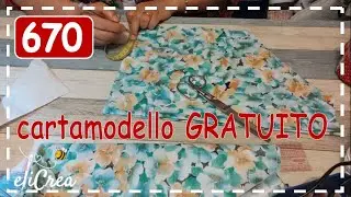 670 deliziosa BLUSA con CARTAMODELLO  per tutte le taglie - CUCITO CREATIVO eliCrea