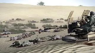 Massacre with an anti-aircraft gun | Sahara mod | ARMA 3: Milsim [Gameplay]