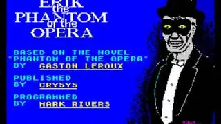 Erik: Phantom of the Opera 1987 no-cheats RZX walkthrough (ZX Spectrum)