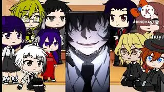 los personajes de bungo estray Dong reacciona a dazai Osamu parte dos