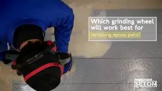 Which grinding wheel will work best for removing epoxy paint?