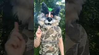 Finally made a moving jaw mask!!! :D #therian #therianthropy #furry #furries #fursuit #therianmask