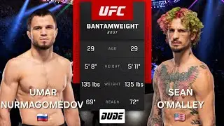 UMAR NURMAGOMEDOV vs SEAN O'MALLEY - UFC Fantasy - AI Fight Prediction - Full