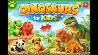 Dinosaurs for Kids 🦖 | Toy vs Real Dinosaurs Learning Video
