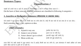 Learn in 60 second video 📷 assertive or declarative sentences
