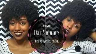 COMO DAR VOLUME AO CABELO CRESPO/CACHEADO.