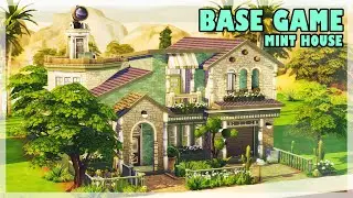 BASE GAME MINT HOUSE | The Sims 4 - Speed build (NO CC)