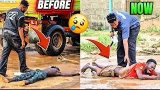 SIMPLE ACT OF KINDNESS BROKE HIM DOWN 💔😭 #asmr #humanity #prankvideo #video #mrbeast #trends #shorts