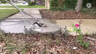 Hot Water Pressure Washing Concrete 8gm #pressurewashing #powerwashing #softwashing