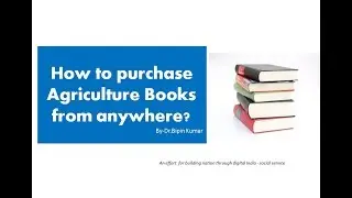 How to purchase Agriculture books from anywhere?
