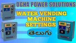 WATER VENDING MACHINE (COMBO & CARD) SETTINGS in TELUGU
