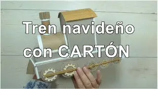 Как сделать рождественский поезд из картона / Креативный картон
