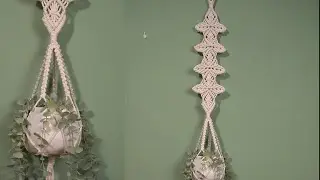 DIY| Macrame Plant Hanger with Diamond and Petal Patterns: Step by Step Tutorial