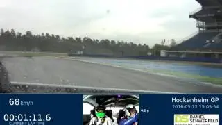 Tracktest: Porsche 991 Cup (Black Falcon) - Hockenheimring (wet) - Daniel Schwerfeld
