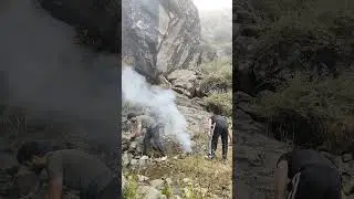 let's collect some fuel for survival #survival #mountains #shorts