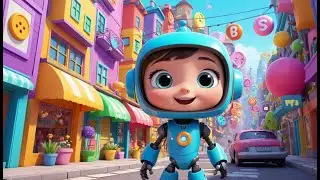 Buttons Song (Learn Shapes) &ndash; Robot Car City Ride | Fun Learning Song for Kids | Sing Along Shapes