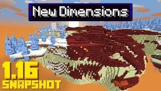 They just added New Dimensions to Minecraft (1.16 Snapshot Update 20w21a)