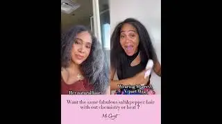 Get the same salt and pepper hair style with her？Choose Msgreyt！