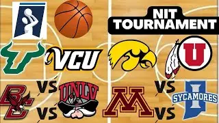 NCAAB College Basketball Predictions Today! 03/24/24 FREE PiCKs NIT Tournament