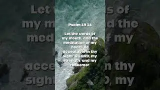 Psalm 19:14 &ndash; A Prayer for Words and Thoughts Pleasing to God: Bible Verse