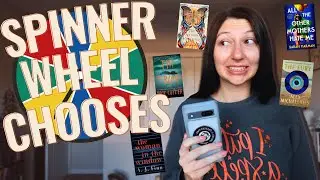 spinner wheel fall reading challenge...kinda? 😬🍂 fun & chaotic reading vlog