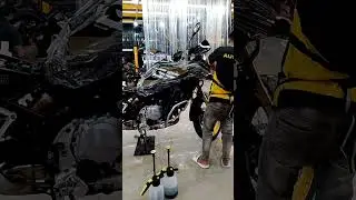 ppf car protection bike protection ppf installation on BMW 🏍️ gs rally 850 from autotris Bengaluru