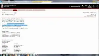 Checking Your Registration Status