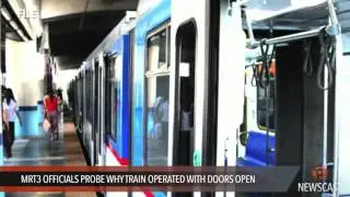 MRT3 officials probe why train operated with doors open