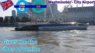 Could you take the Uber boat and then DLR to London City Airport?