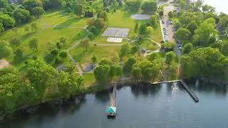 Aerial footage For Lakeview Park, Portage,MI