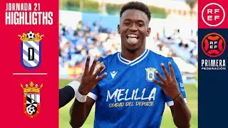 Resumen #PrimeraFederación | UD Melilla 2-0 AD Ceuta FC | Jornada 21, Grupo 2