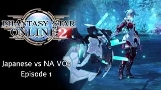 Phantasy Star Online 2 - NA Beta VO vs Japanese VO