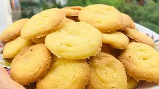 Bakery butter biscuits Recipe _ simple cookies recipe _ 3 ingredients   Biscuits recipe