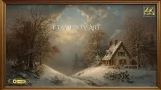 Echoes of Winter's Past: Framed 4K TV Art Screensaver | Winter Art Ambience ❄️
