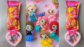 unboxing mini chocolate with disney accessories elsa anna olaf snow white mermaid rapunzel