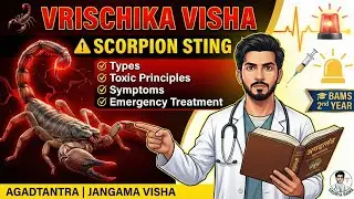 Vrischika Visha (Scorpion Sting) Explained 🦂 | Agadtantra | BAMS 2nd Year NCISM | Jangama Visha