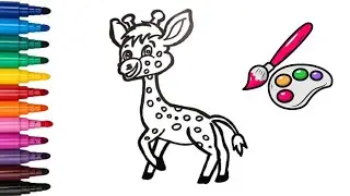 How To Draw A Giraffe Step By Step| Giraffe Drawing EASY | Super Easy Drawing (CUCKOO DRAWINGS)