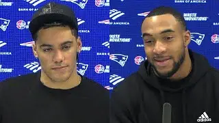 Christian Gonzalez & TreVeyon Henderson Address the Media | Patriots Press Conference