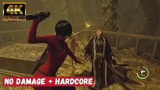 No Damage + Hardcore - Ada vs Saddler Boss Fight | Resident Evil 4 Remake