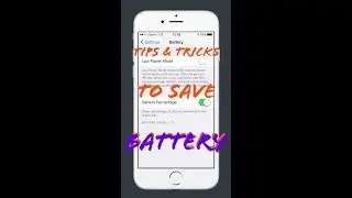 How to Improve iOS 11 Battery Life - Tips and Tricks iPhone iPad iPod