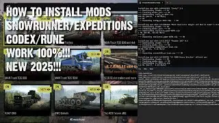 How to install mod SNOWRUNNER and EXPEDITION CODEX/RUNE using installer 2025&nbsp;|&nbsp;work&nbsp;100%!!!