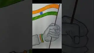 Easy Indian Flag Drawing / republic day drawing #shorts