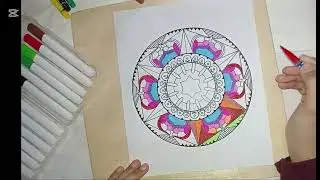 Geometrical Sphere Colouring Art