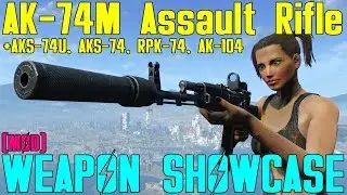 Fallout 4: Демонстрация оружия: автомат АК-74М и другое (мод)