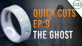 Using White Opal and White Glow Powder to Make a Solid White Ring | Quick Cuts 09