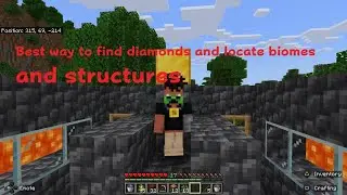 Minecraft Best way to get diamonds and locate biomes and structure without loosing achievements