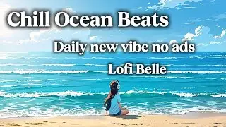 Chill beat with ocean sounds|Lofi Belle